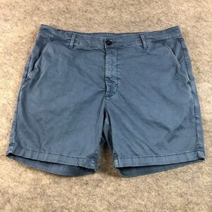 AG Mens 38 Blue Cotton Spandex Cipher Slim Shorts